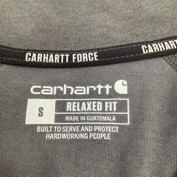 Carhartt Force Relaxed Fit Midweight Long Sleeve 1/4 Zip Pullover Size S NWT - Picture 4 of 9